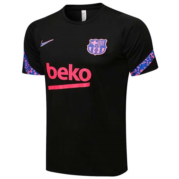 Trainingsshirt Barcelona 2021-2022 Schwarz Günstige Fußballtrikots